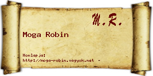 Moga Robin névjegykártya